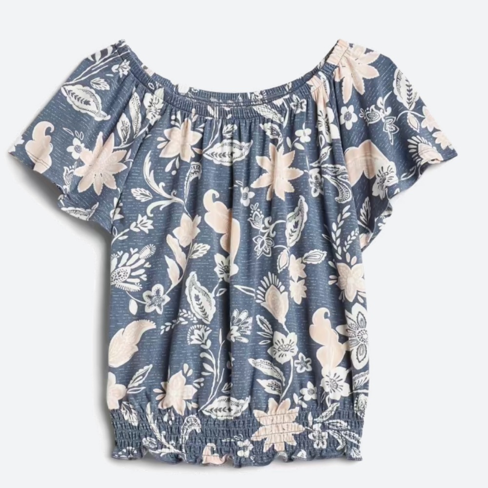 💥 BOGO 💥 NWT Smocked Short Sleeve Floral Too from Rumi & Ryder